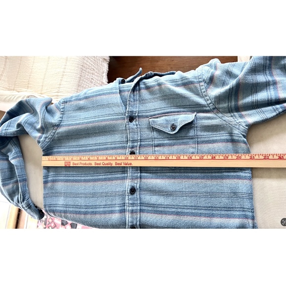 ALEX MILL Blue Striped Long Sleeve Cotton Button Down Shirt - M - Picture 8 of 10